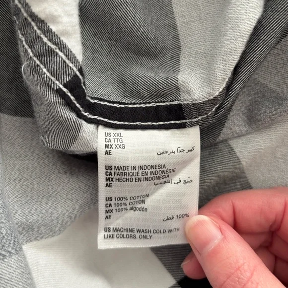 Sun + Stone • Men's Burke Regular-Fit Plaid Button-Down Shirt - Size XXL - Picture 9 of 16